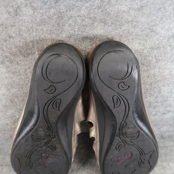 Dansko Shoes Womens 40 Sandals Janie Slip On Metallic Leather Adjustable Straps - Picture 12 of 16